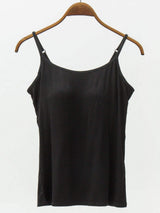 Full Size Adjustable Strap Modal Cami with Bra - Trendsi - Flyclothing LLC