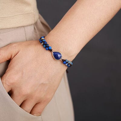 Handmade Teardrop Shape Beaded Bracelet - Trendsi