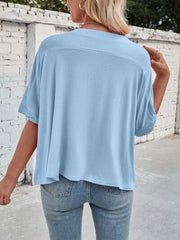 Lovelet Round Neck Half Sleeve T-Shirt - Trendsi