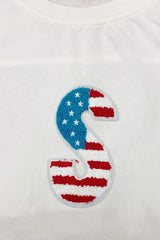 USA Round Neck Short Sleeve T-Shirt - Trendsi - Flyclothing LLC
