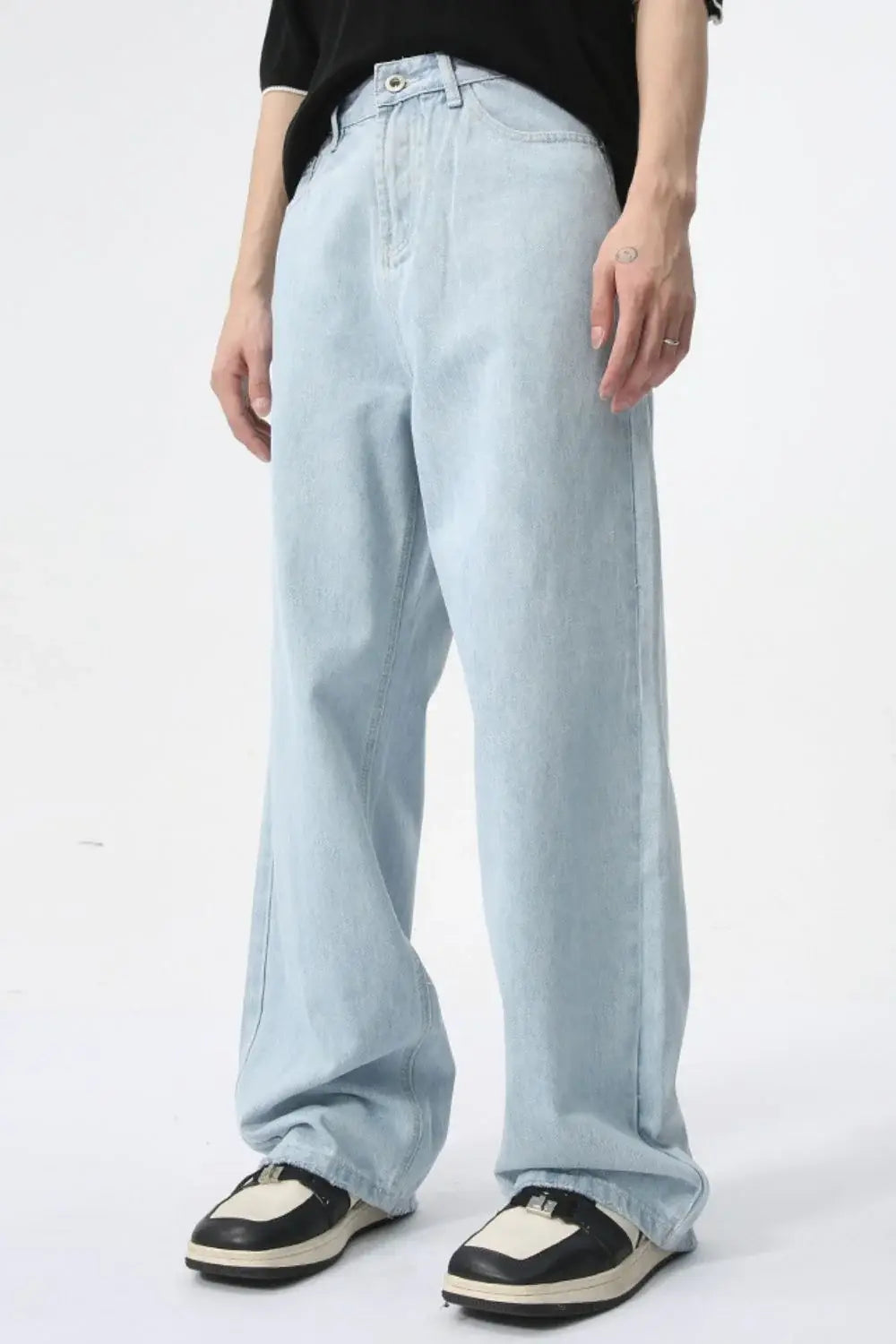 Wide Leg Jeans with Pockets - Trendsi - Flyclothing LLC