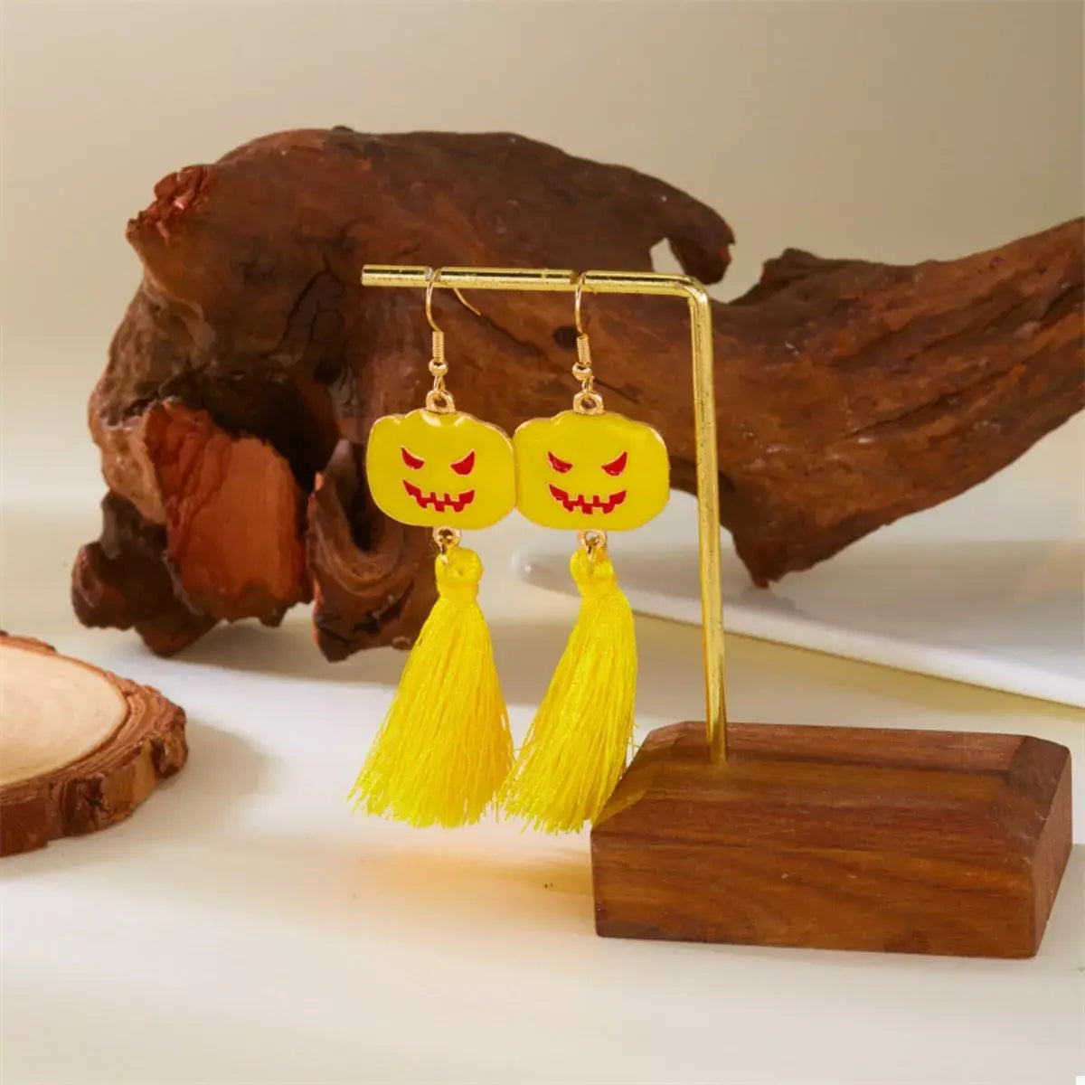 Halloween Ghost and Pumpkin Dangle Earrings - Trendsi - Flyclothing LLC