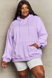Full Size Drawstring Long Sleeve Hoodie - Trendsi