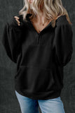 Half Zip Long Sleeve Sweatshirt - Trendsi - Flyclothing LLC