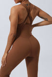 Crisscross Wide Strap Sleeveless Jumpsuit - Trendsi - Flyclothing LLC