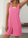 Mandy Pocketed Racerback Wide Strap Romper - Trendsi - Flyclothing LLC