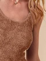 SO ME Two Tone Floral Seamless Tank Top - Trendsi - Flyclothing LLC