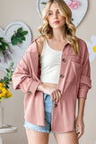 Reborn J Button Up Long Sleeve Shacket - Trendsi - Flyclothing LLC