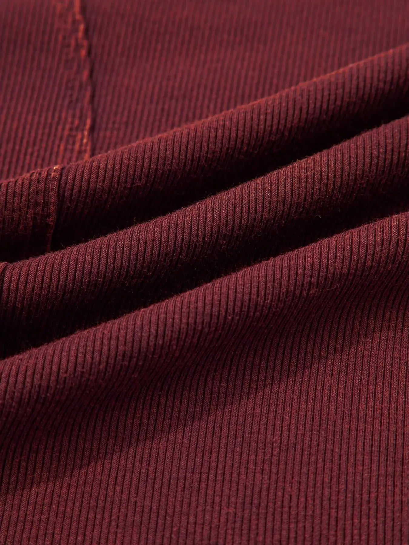 Exposed Seam Ribbed Long Sleeve Top - Trendsi - Flyclothing LLC
