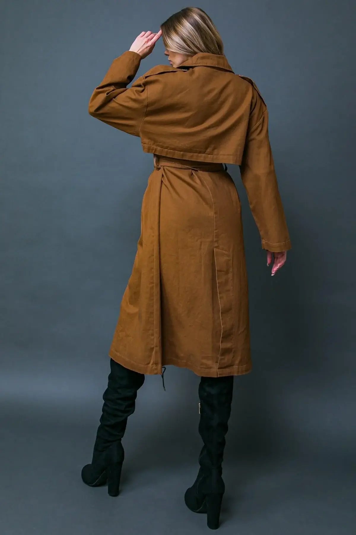 KEEPER OF MY HEART TWILL TRENCH COAT - Flying Tomato - Flyclothing LLC