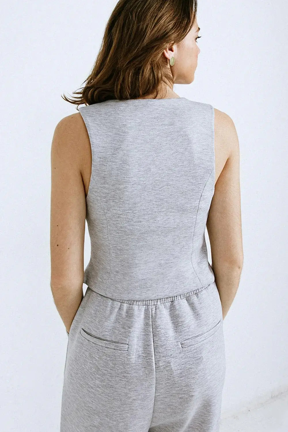 CALL MY LOVELY PONTI VEST - Flying Tomato - Flyclothing LLC