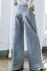 PEACE AND JOY DENIM PANTS - Flying Tomato - Flyclothing LLC