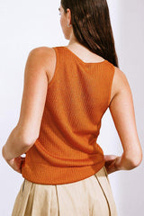 BLISSFUL LOVE WOVEN TANK TOP - Flying Tomato - Flyclothing LLC