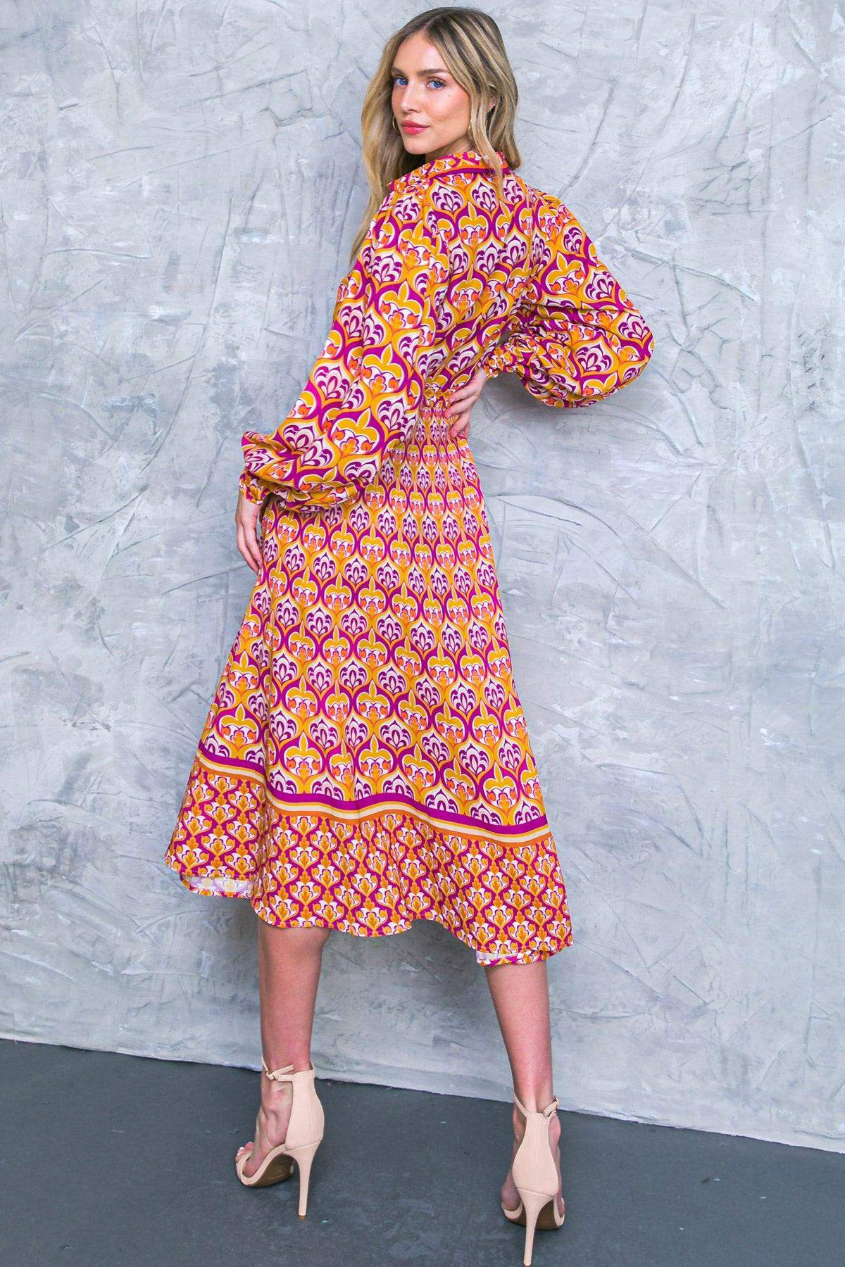 LIFETIME CELEBRATIONS WOVEN SHIRT DRESS - Flying Tomato - Flyclothing LLC