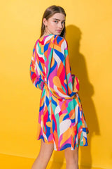 BOSTON GET AWAY WOVEN MINI DRESS - Flying Tomato - Flyclothing LLC