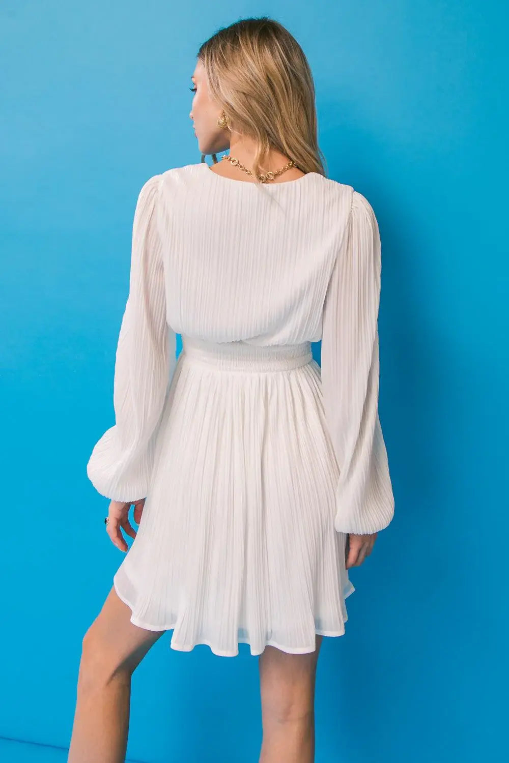 DAY IN THE CITY WOVEN MINI DRESS - Flying Tomato - Flyclothing LLC