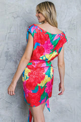BLOOM SEASON WOVEN MINI DRESS - Flying Tomato - Flyclothing LLC