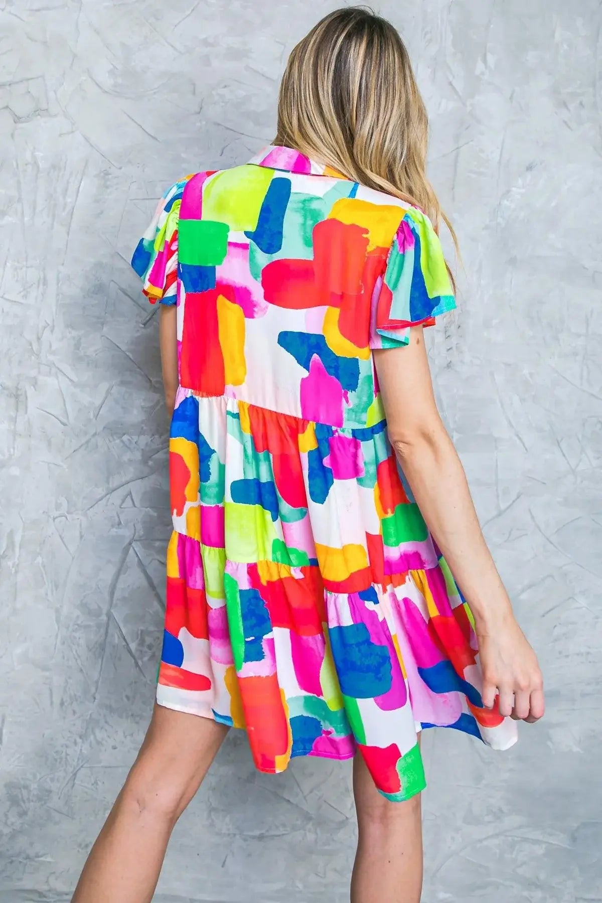 TEMPTING ME PRINT MINI DRESS - Flying Tomato - Flyclothing LLC