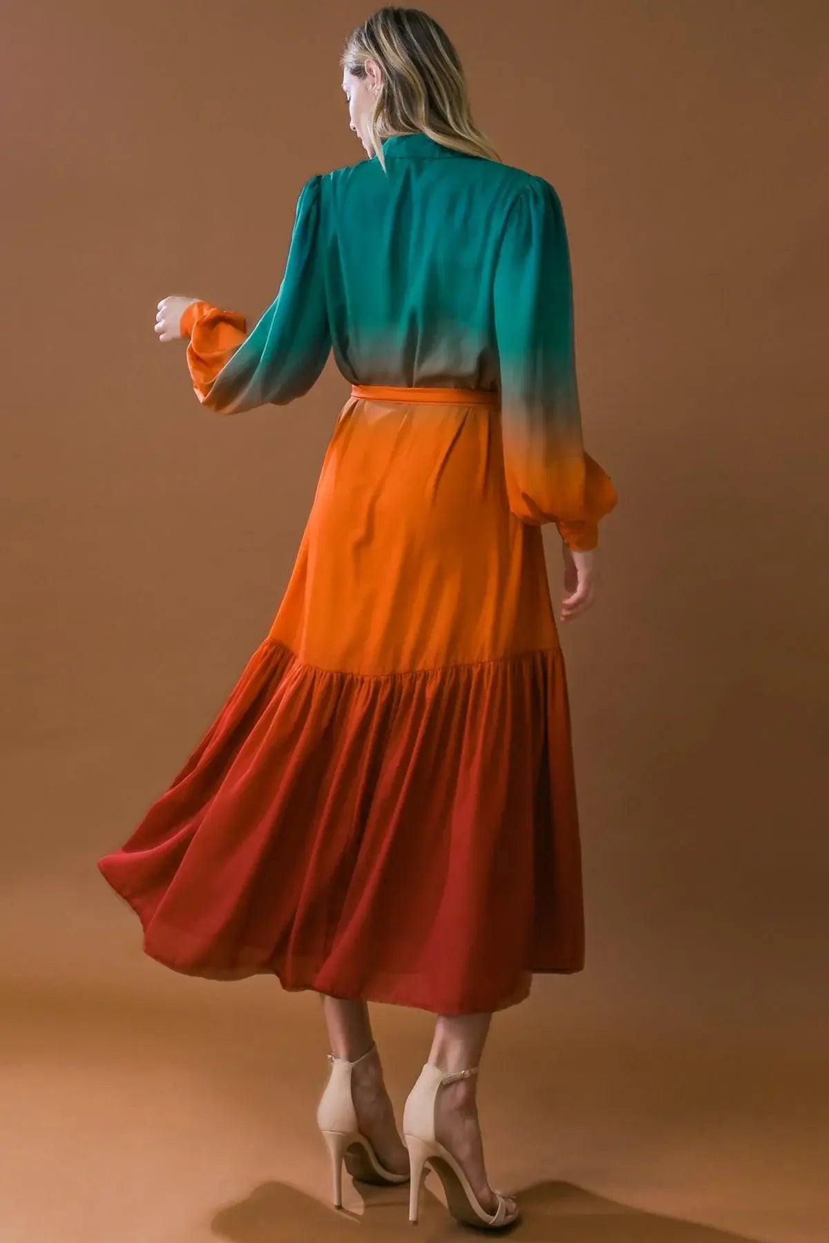 SHOW STOPPER WOVEN MIDI DRESS - Flying Tomato - Flyclothing LLC