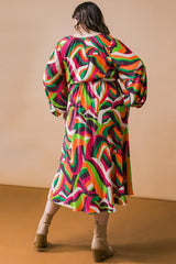 DESTINED TO IMPRESS PLISSE MIDI DRESS - Flying Tomato - Flyclothing LLC