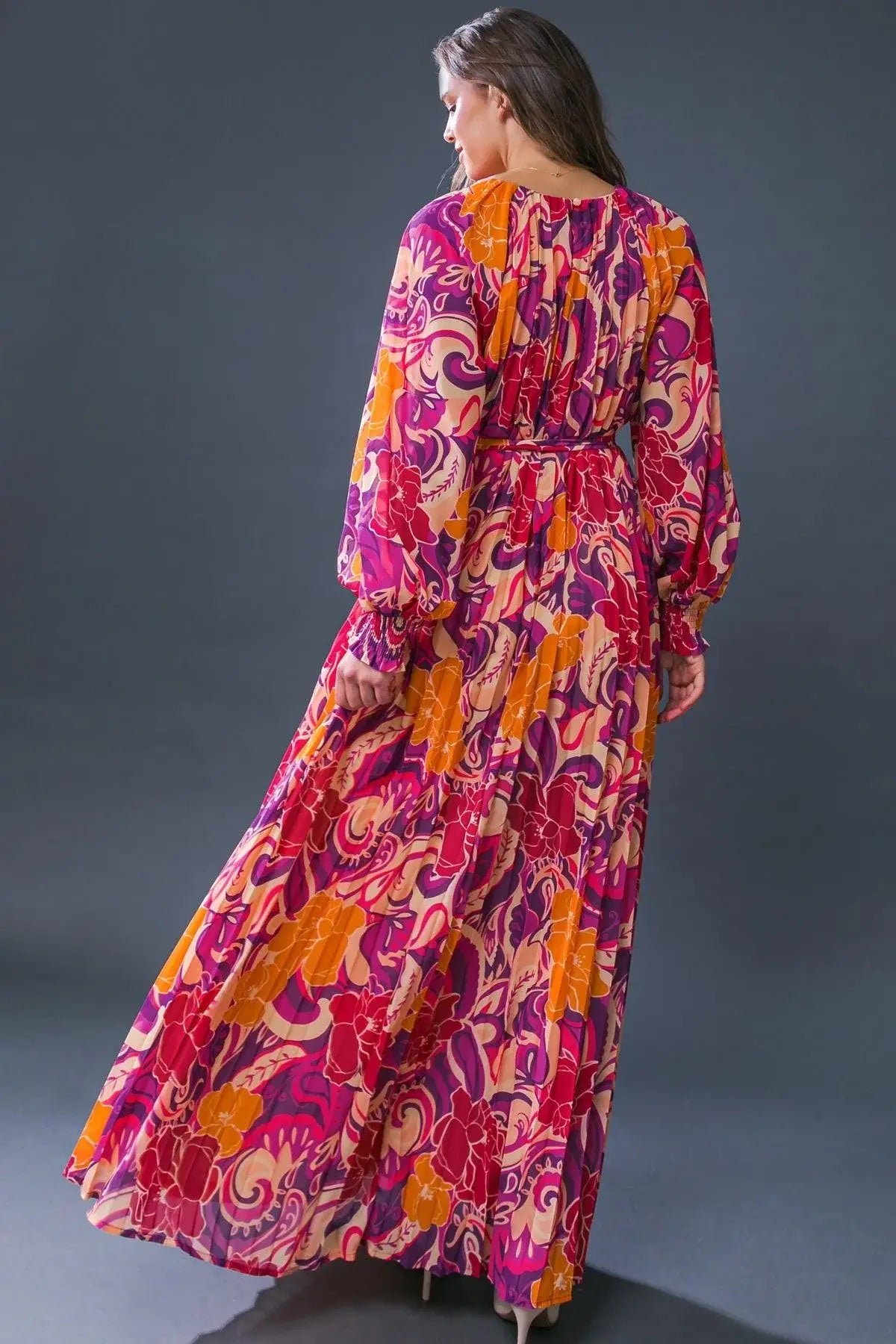 CHANGING LOCATIONS WOVEN MAXI DRESS - Flying Tomato - Flyclothing LLC