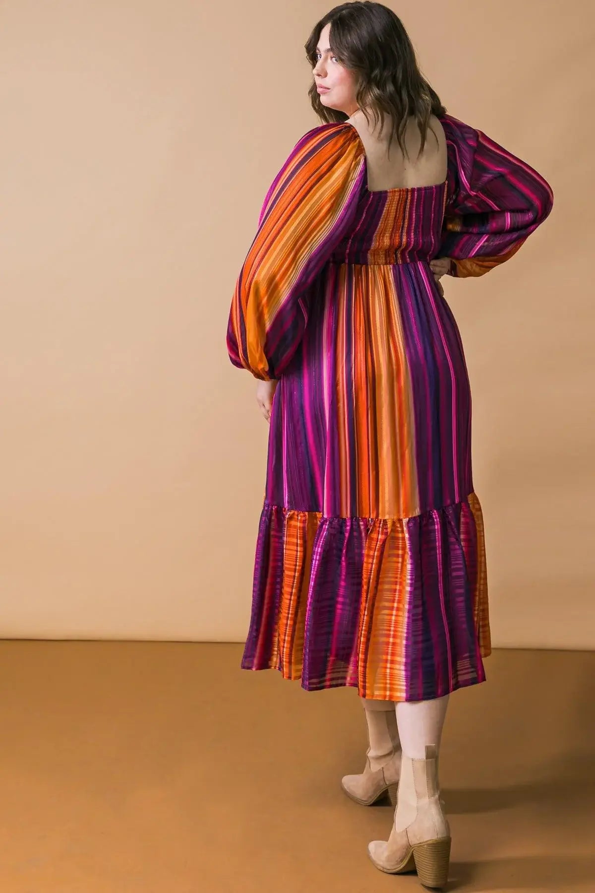 EVERYTHING YOU NEEDED WOVEN MIDI DRESS - Flying Tomato - Flyclothing LLC