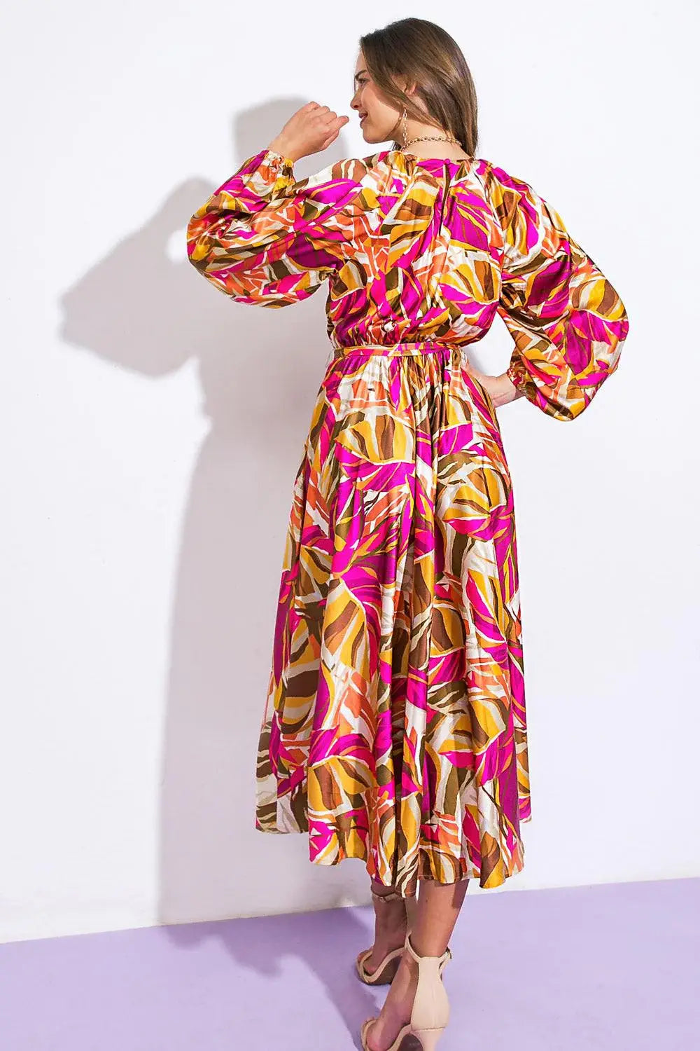 SEARCHING FOR THE ONE WOVEN MIDI DRESS - Flying Tomato - Flyclothing LLC