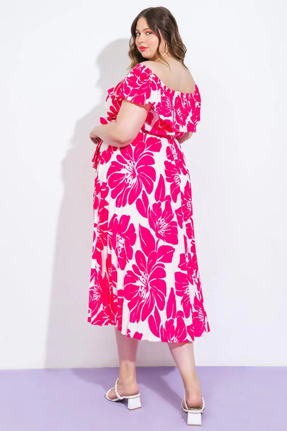 LOVE SCRIPT WOVEN MIDI DRESS - Flying Tomato - Flyclothing LLC