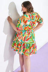 TIME TO START WOVEN MINI DRESS - Flying Tomato - Flyclothing LLC