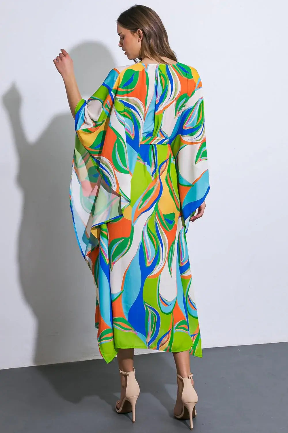 A BEAUTIFUL SIGHT WOVEN KAFTAN DRESS - Flying Tomato - Flyclothing LLC
