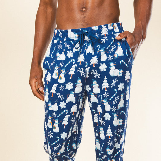 The Big Blizzard | Naughty Snowmen SleepDeep™ Men’s Pajama Joggers