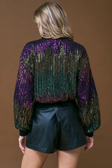 ENTERTAIN ME SEQUIN BOMBER JACKET - Flying Tomato - Flyclothing LLC