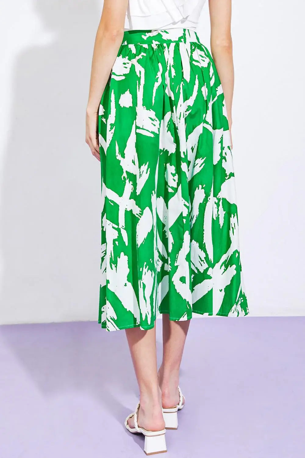 HAPPY TO BE HERE WOVEN SKIRT - Flying Tomato - Flyclothing LLC