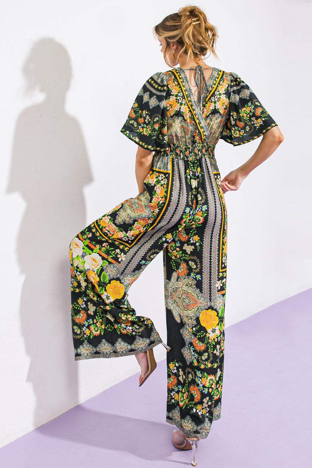COASTAL BREEZE WOVEN JUMPSUIT - Flying Tomato - Flyclothing LLC
