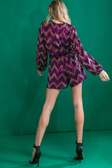 REAL ALLURE SEQUIN ROMPER - Flying Tomato - Flyclothing LLC