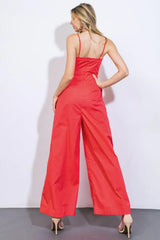 A BEAUTIFUL FEELING WOVEN JUMPSUIT - Flying Tomato - Flyclothing LLC