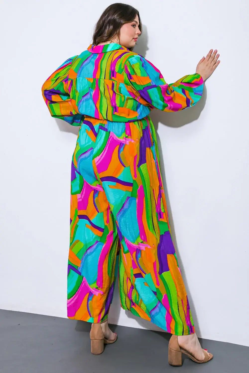 ALL MY HEART WOVEN JUMPSUIT - Flying Tomato - Flyclothing LLC