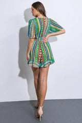REFRESHING BEAUTY WOVEN ROMPER - Flying Tomato - Flyclothing LLC