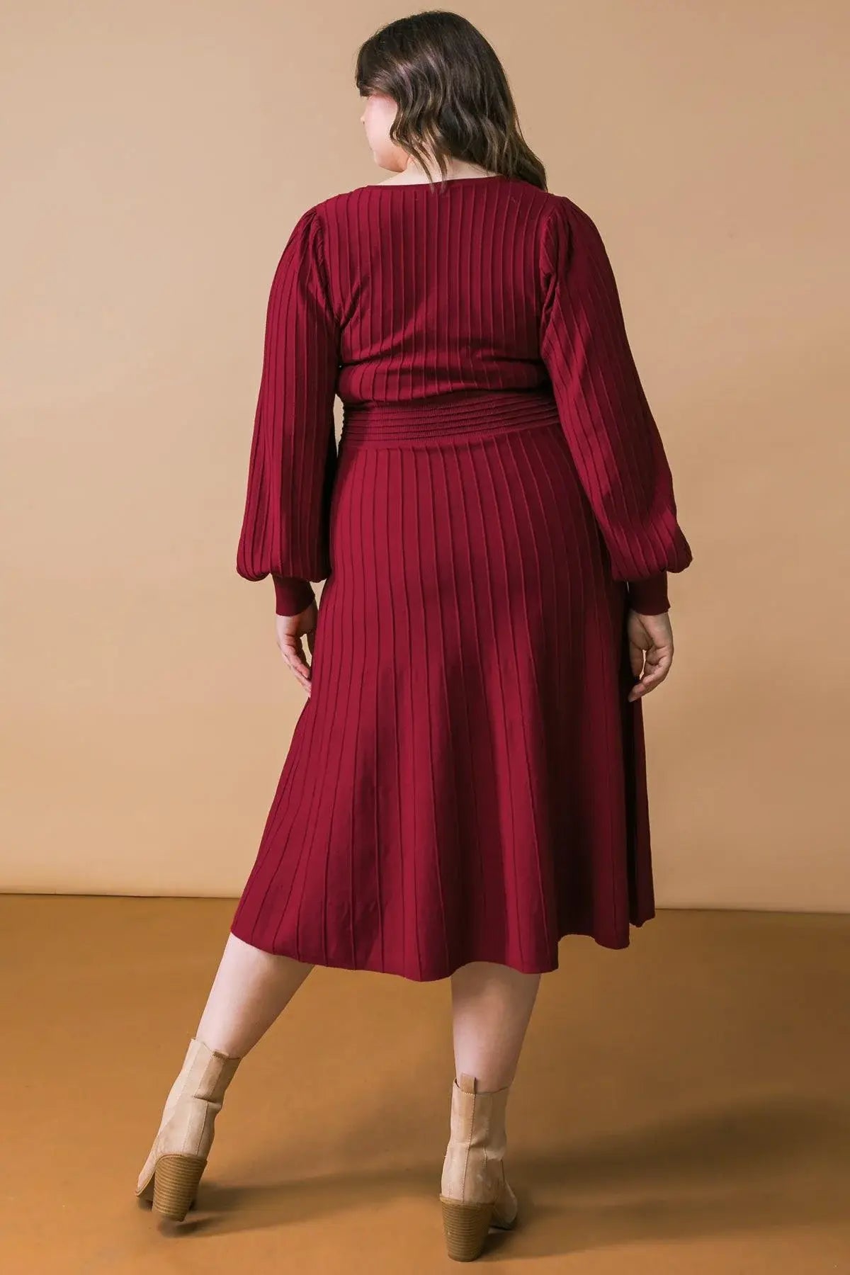 KEEP LOOKING UP SWEATER MIDI DRESS - Flying Tomato - Flyclothing LLC