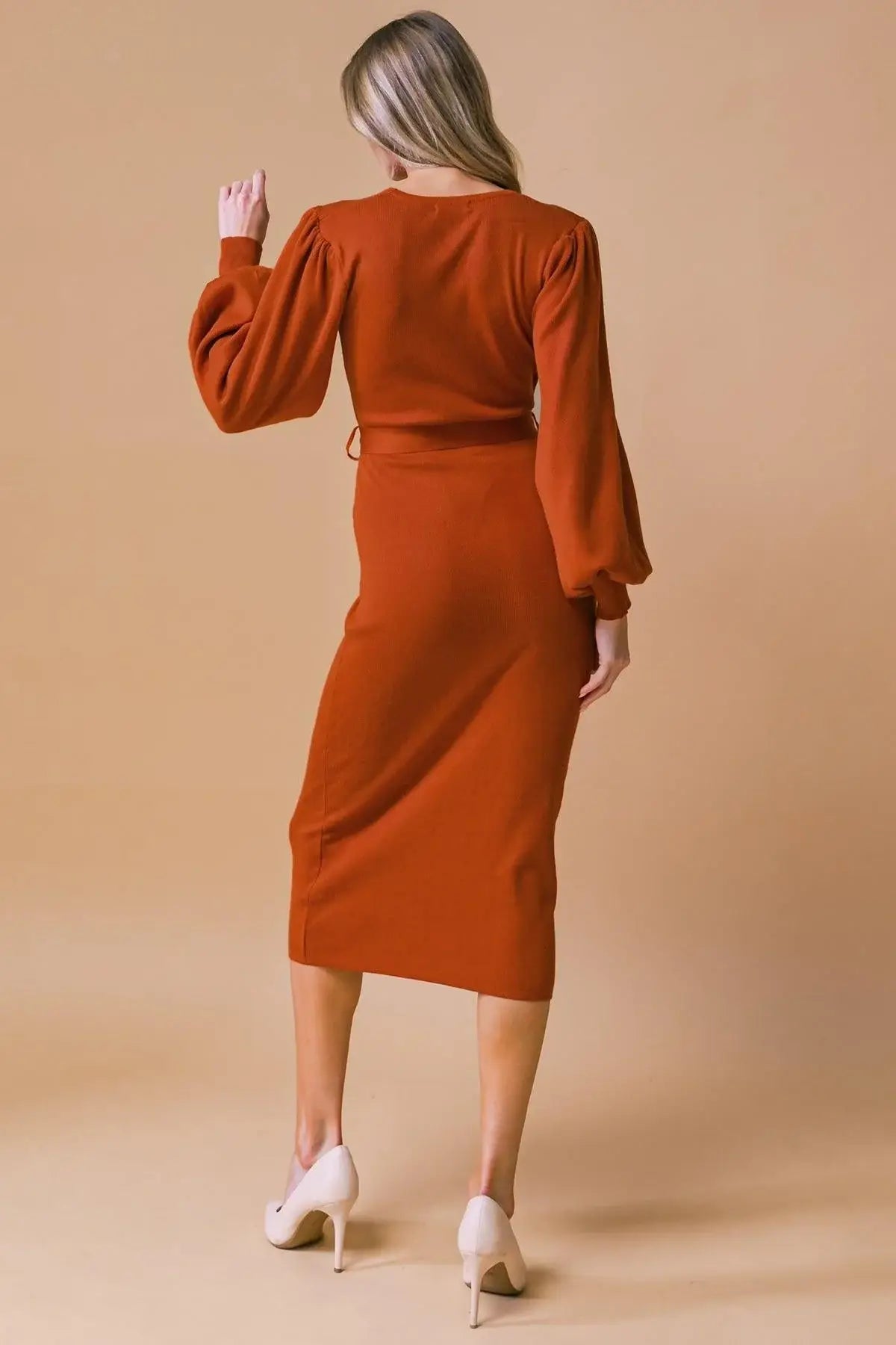 ADORABLE IDEAL SWEATER MIDI DRESS - Flying Tomato - Flyclothing LLC