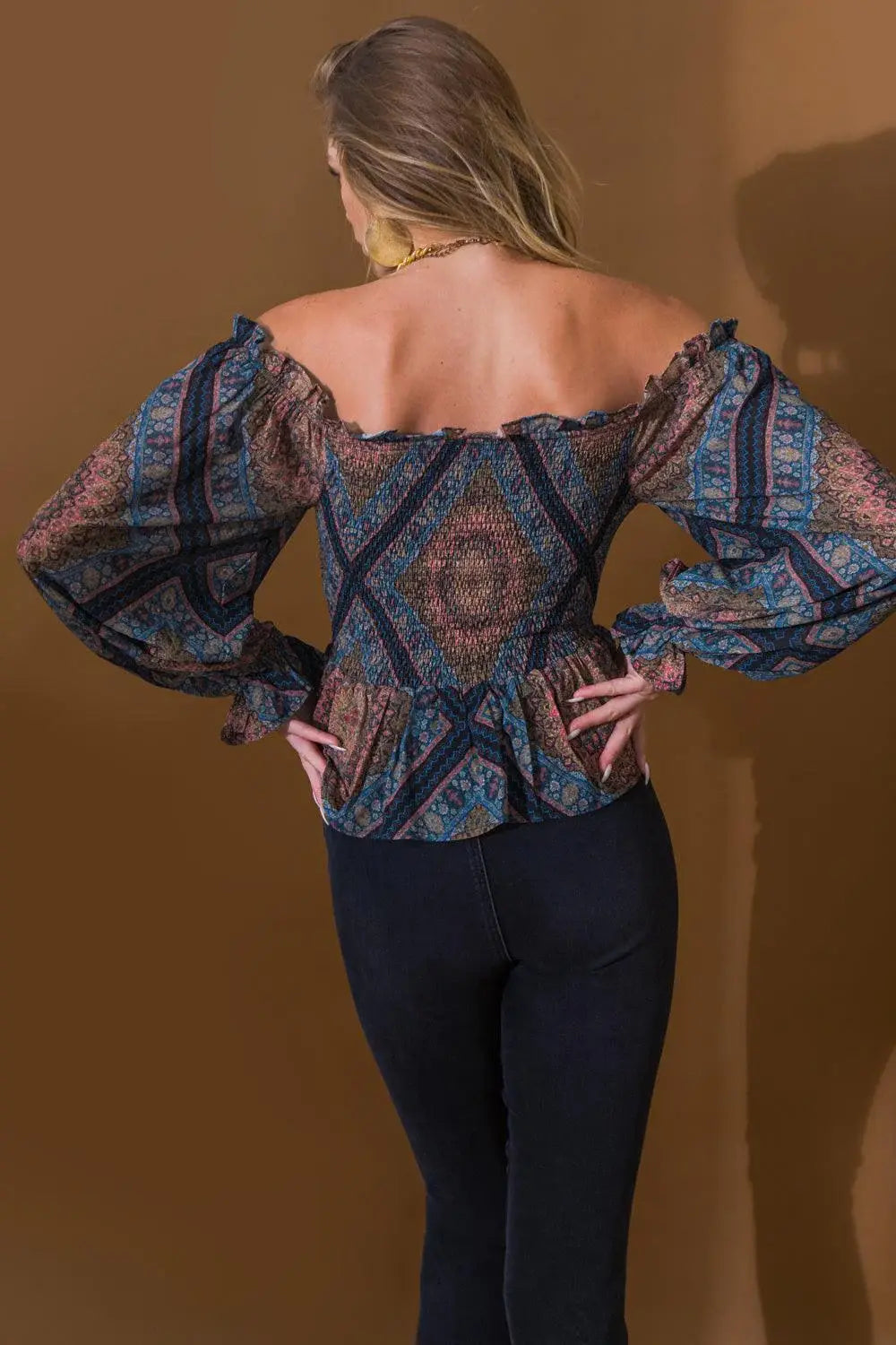 BOHO RAINBOW WOVEN TOP - Flying Tomato - Flyclothing LLC