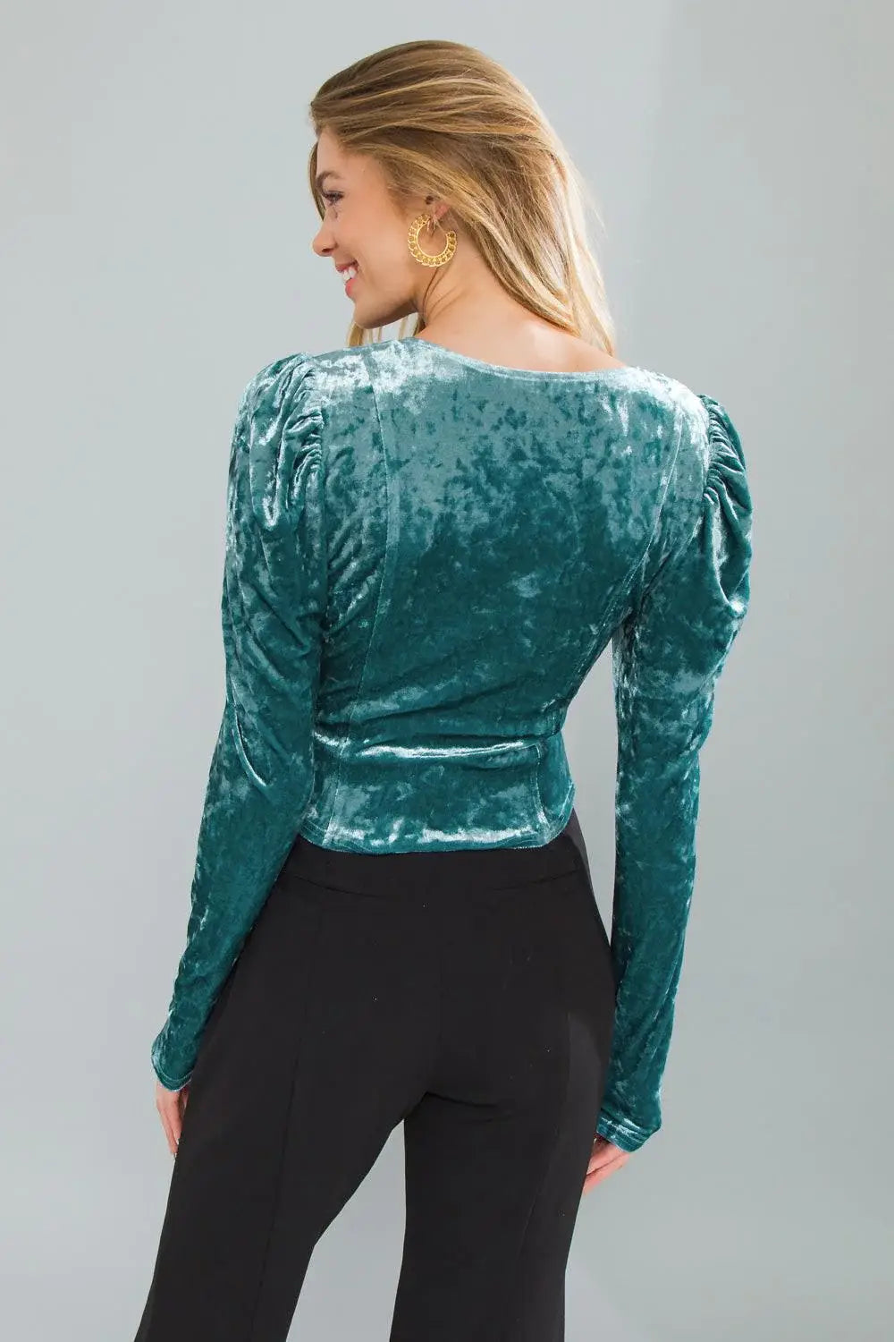 PUT ON A SHOW VELVET TOP - Flying Tomato - Flyclothing LLC
