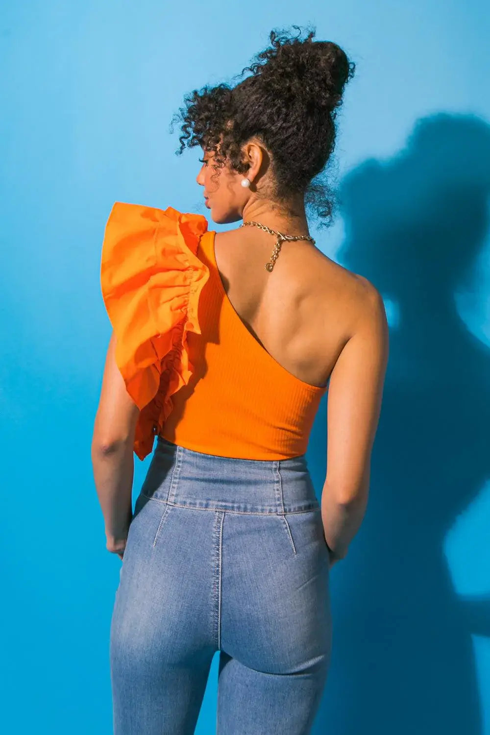 DREAMWORLD OFF THE SHOULDER WOVEN BODYSUIT - Flying Tomato - Flyclothing LLC