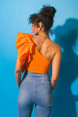 DREAMWORLD OFF THE SHOULDER WOVEN BODYSUIT - Flying Tomato - Flyclothing LLC