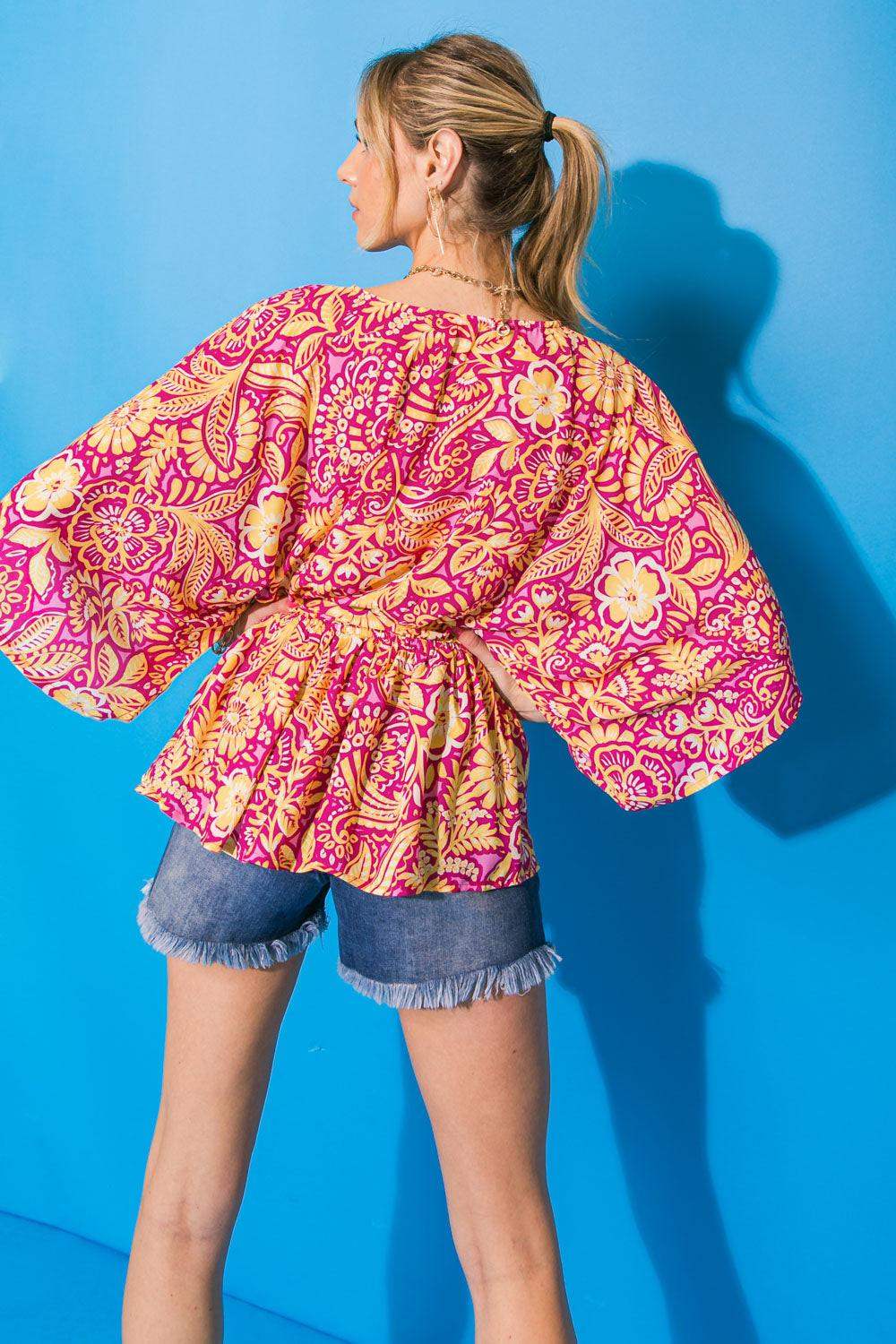 GIFT OF LOVE WOVEN TOP - Flying Tomato - Flyclothing LLC