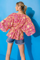 GIFT OF LOVE WOVEN TOP - Flying Tomato - Flyclothing LLC