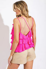 LAST IN THE WAVES WOVEN TOP - Flying Tomato - Flyclothing LLC