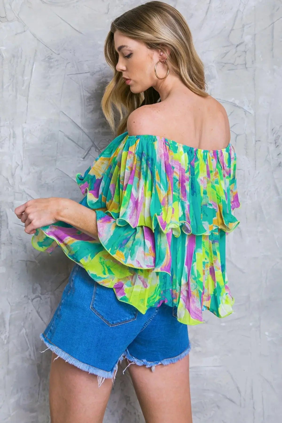 MAGNOLIA SANTA CATERINA WOVEN TOP - Flying Tomato - Flyclothing LLC