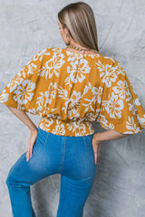 LET THE LIGHT IN BROWN WOVEN TOP - Flying Tomato - Flyclothing LLC