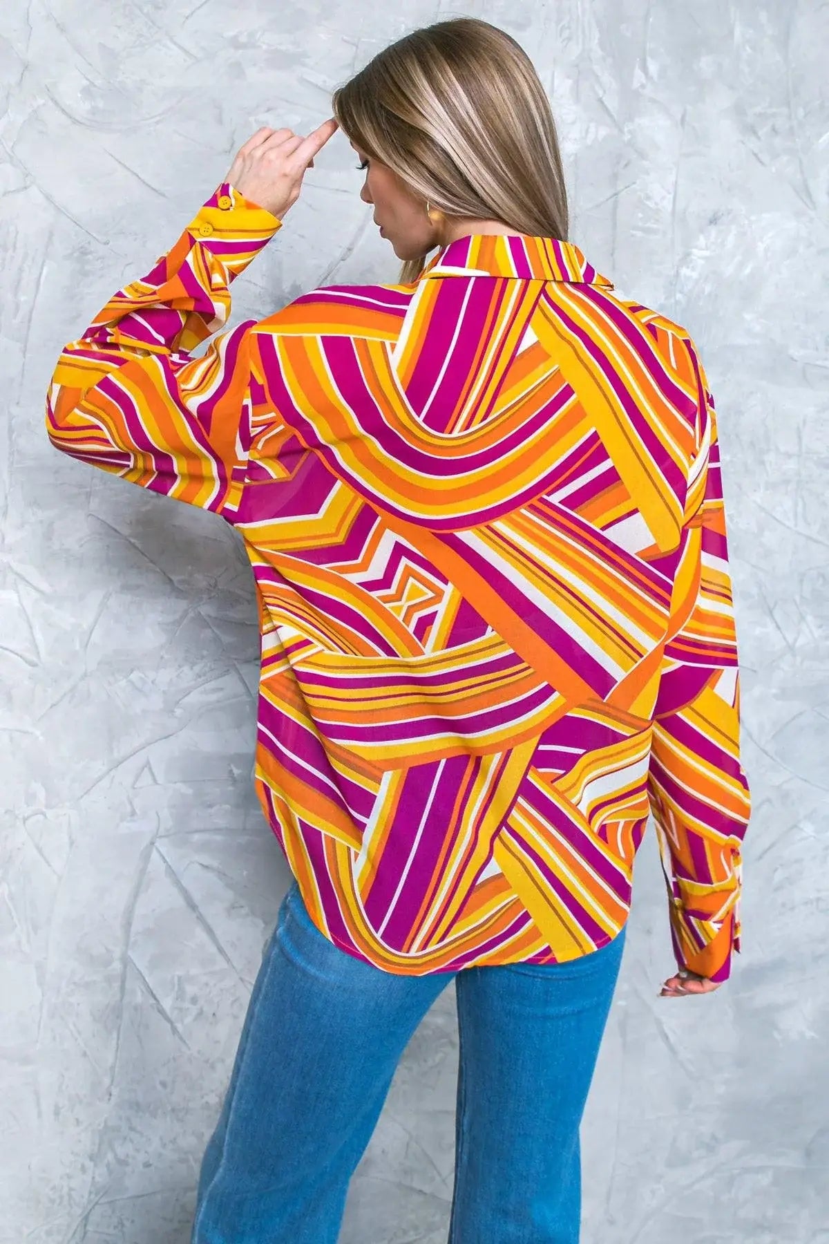 LIVELY CHAM WOVEN TOP - Flying Tomato - Flyclothing LLC